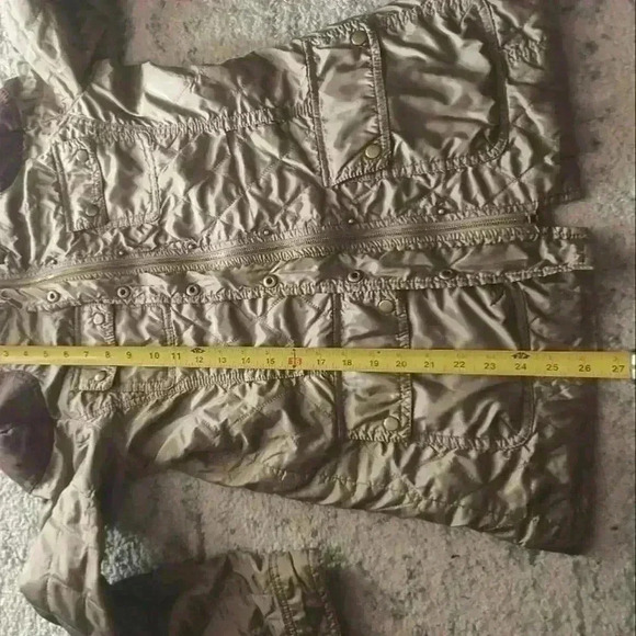 Banana Republic Womens Olive GreenS Quilted Jacket S - Picture 12 of 13